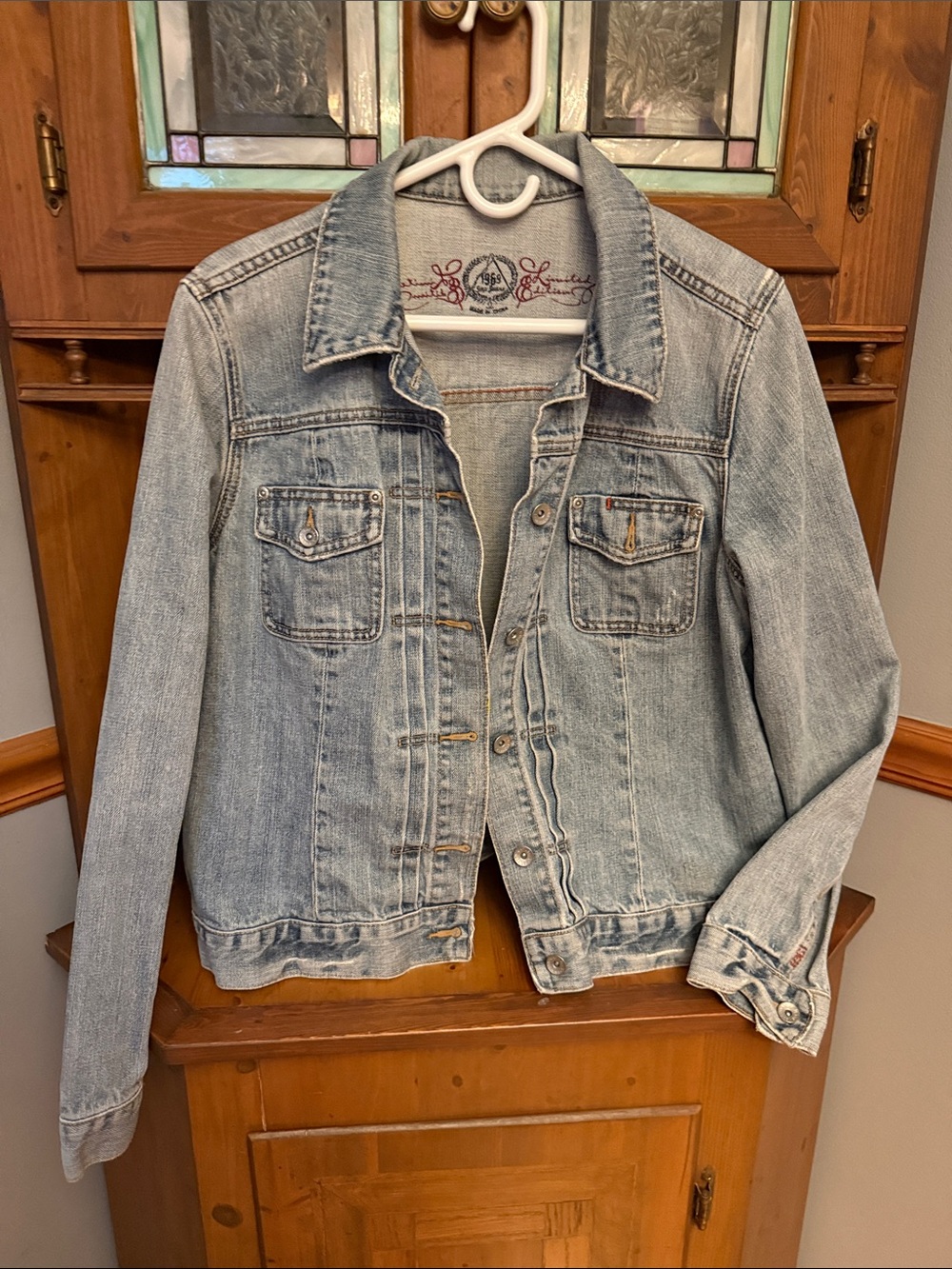 Vtg 2006 Gap 1969 Limited Edition Pleated Denim Jacket - Type II Style XL